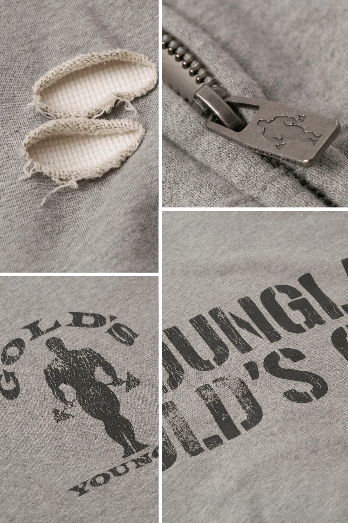 GOLD'S IRON LEGACY LAYERED ZIP-UPS #5226