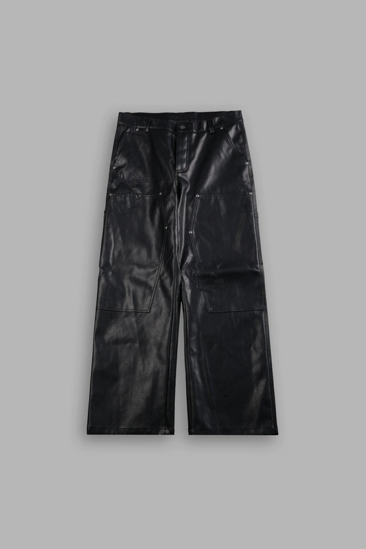 EMBOSSED LEATHER HOFFA V2 PANTS