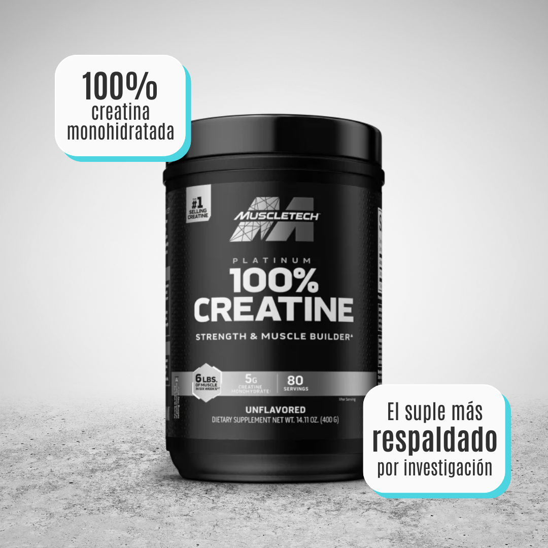 MT CREATINE MICRONIZADA PLATINUM 400G 80 SERVICIOS