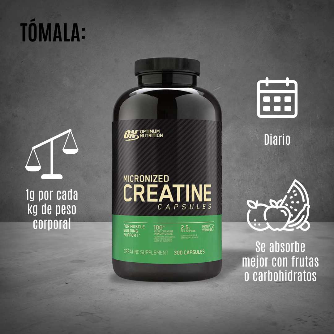 CREATINE MICRONIZADA 2500 MG 300 CAPS ON