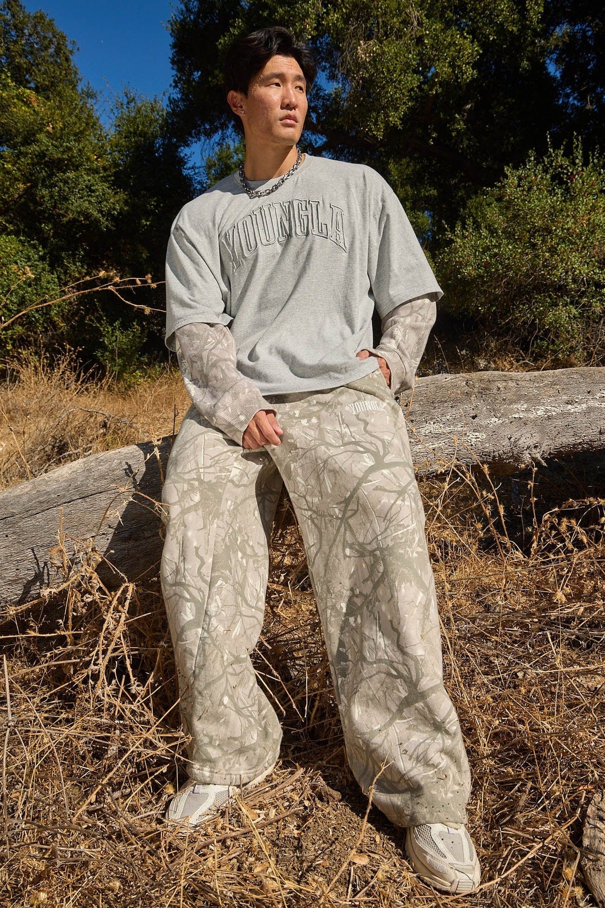 TREE CAMO BAGGY SWEATS #2133