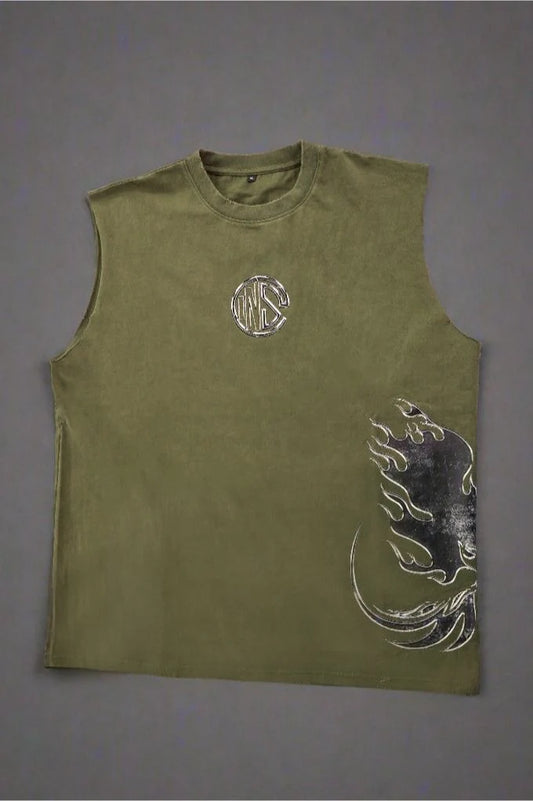 FOREST GREEN RISING PHOENIX CUTOFF