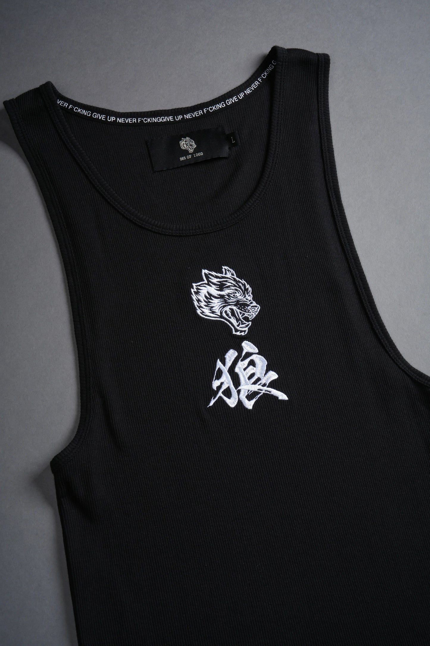 BUSHIDO WOLF RIBBED TANK