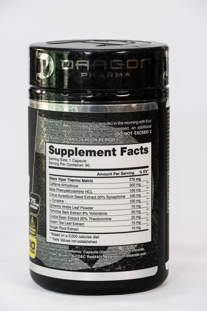 BLACK VIPER 90 CAPS DRAGON