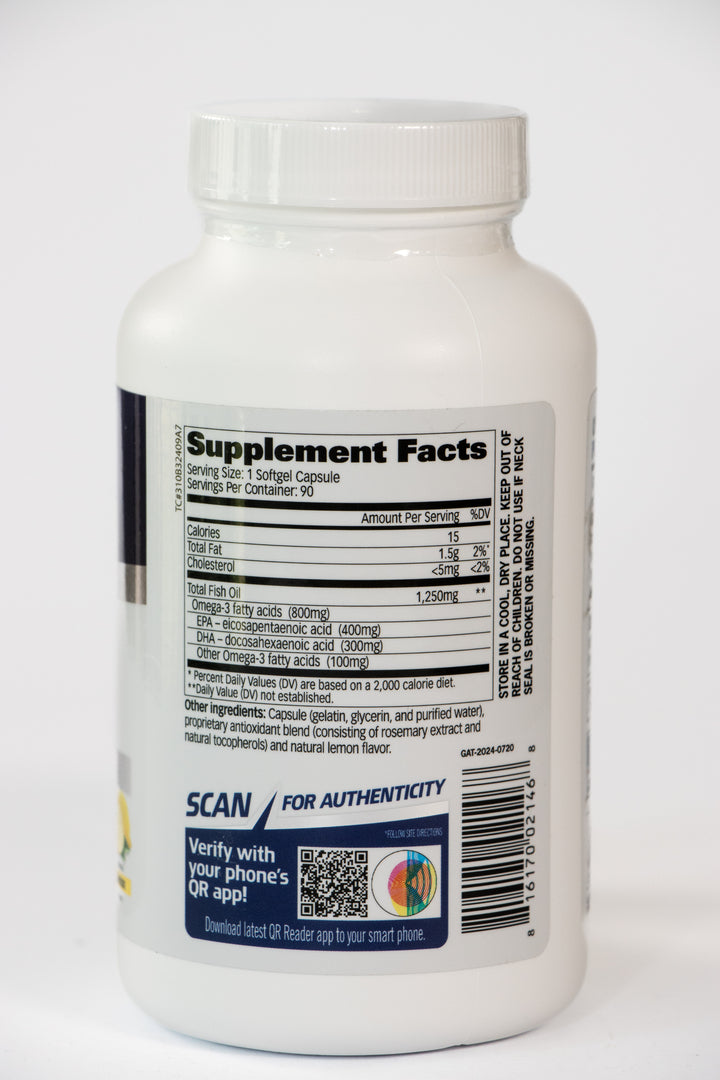 GAT OMEGA-3 800 MG 90 CT