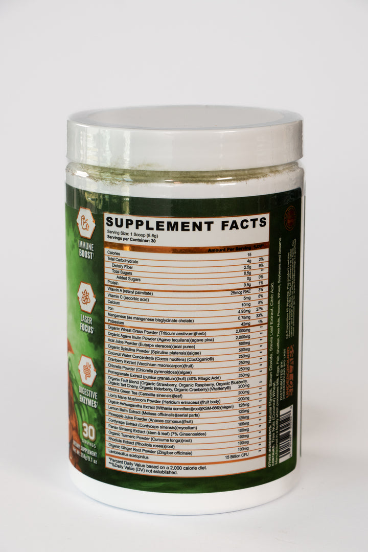 GREENS REDS AND GOLDS PANDA SABOR NARANJA