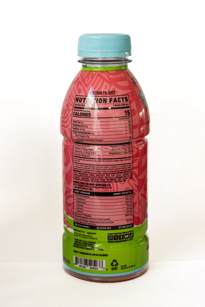 GHOST HYDRATION DRINKS 12 PZ 16.9 OZ