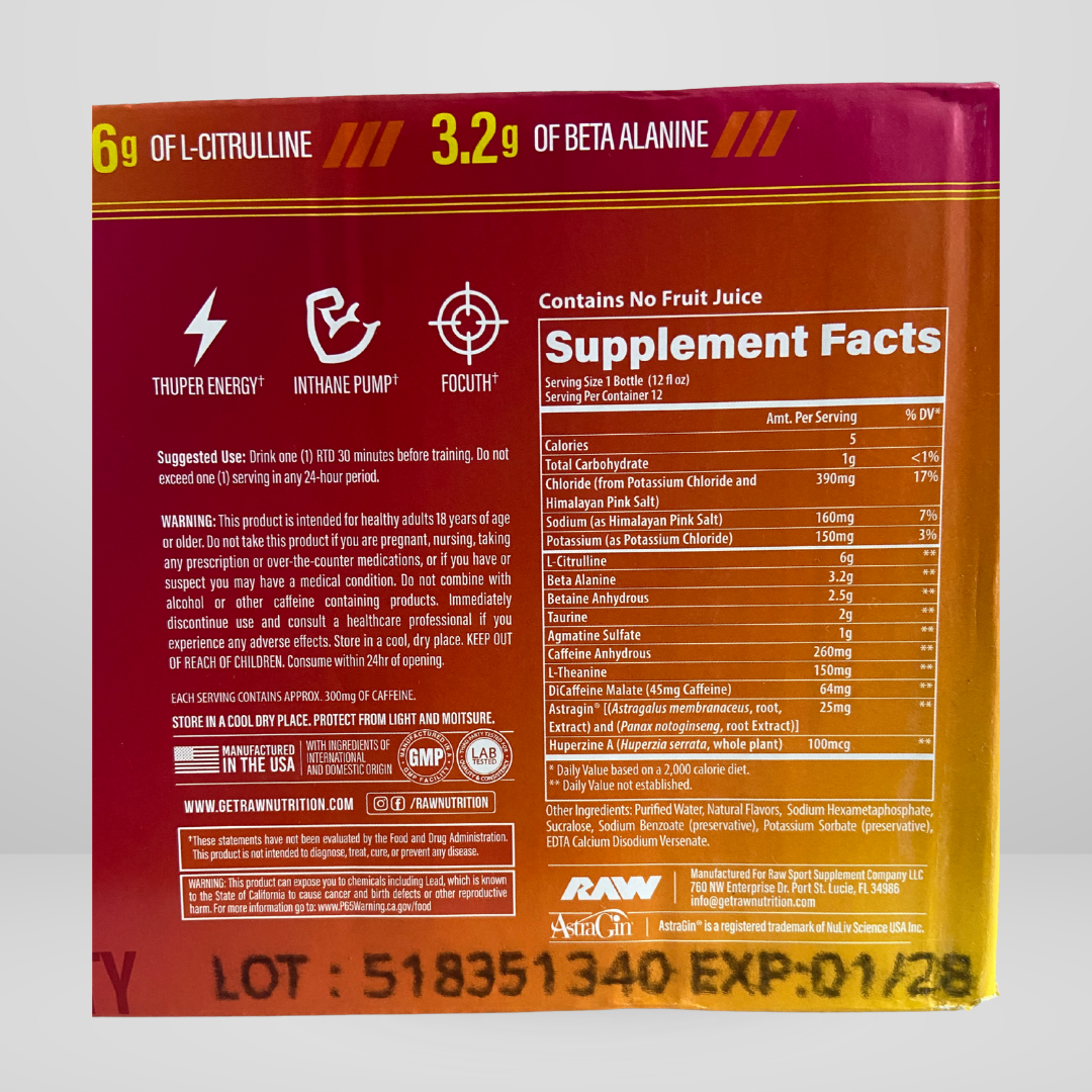 CBUM THAVAGE RTD 12 OZ 12 PACK