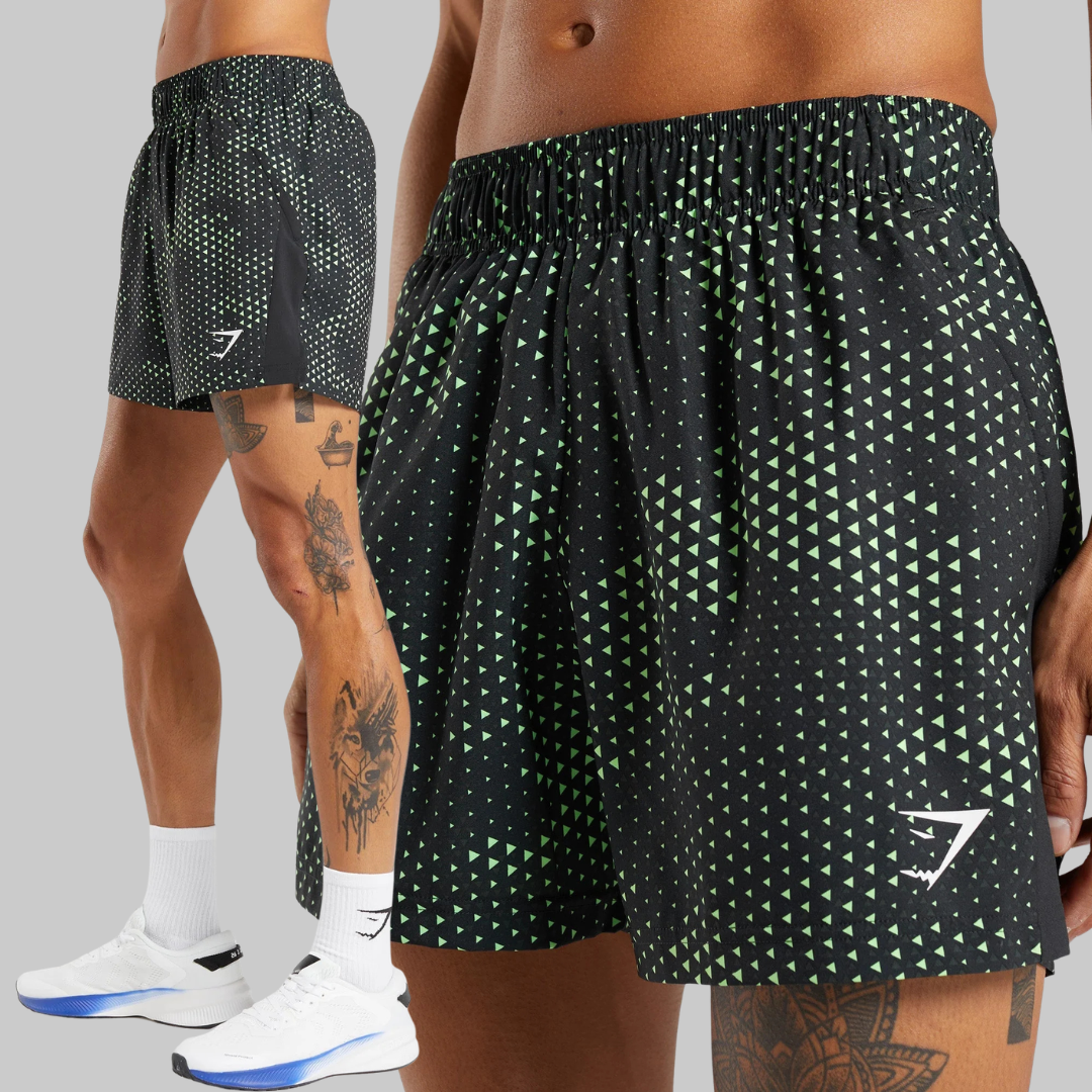 FLUO LIME SPORT 5" SHORTS