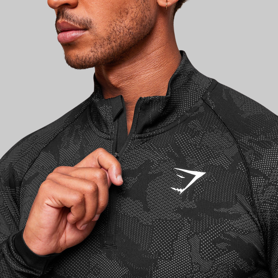GEO SEAMLESS 1/4 ZIP LONGSLEEVE