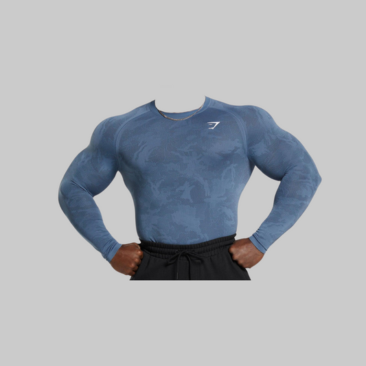 GEO SEAMLESS LONG SLEEVE T-SHIRT