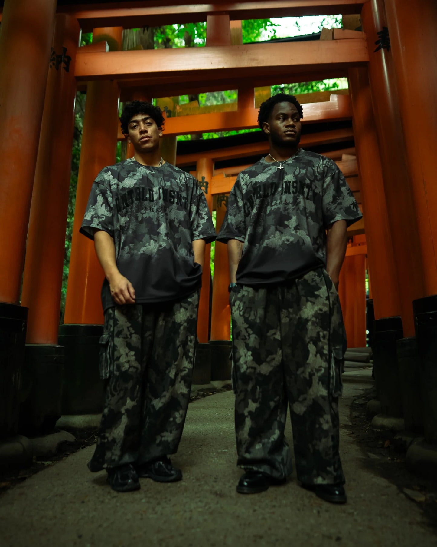 CAMO PARACHUTE PANTS