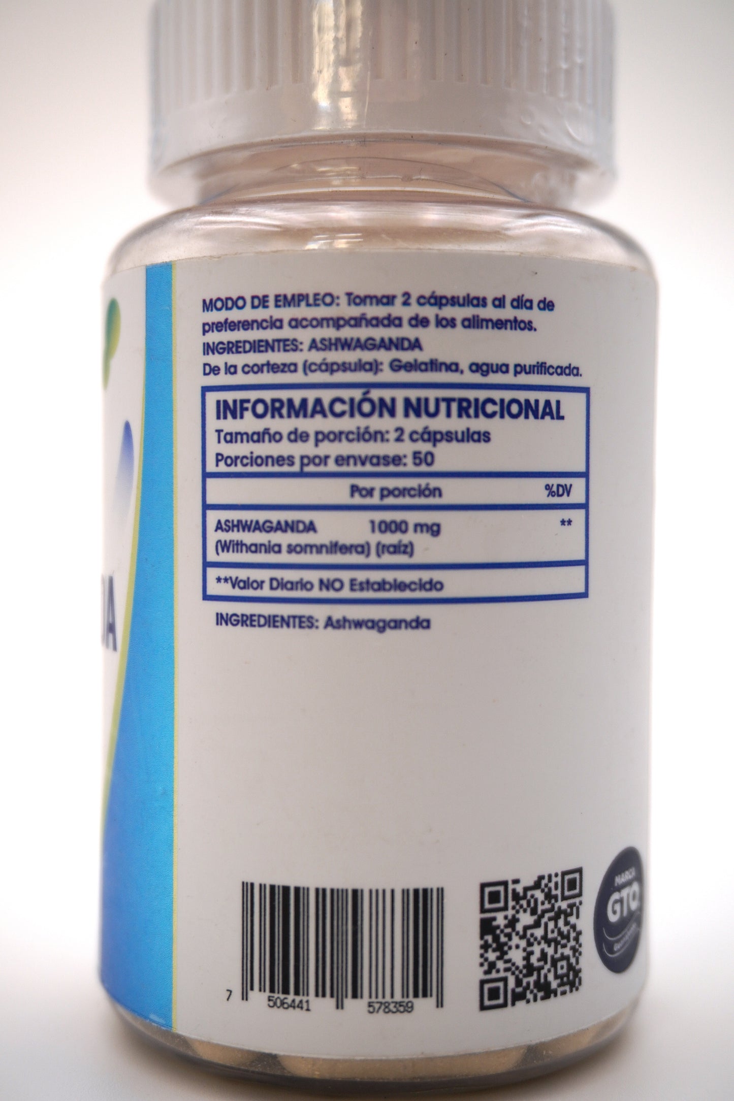 ASHWAGANDHA 1000MG 100 CAPS MONAV