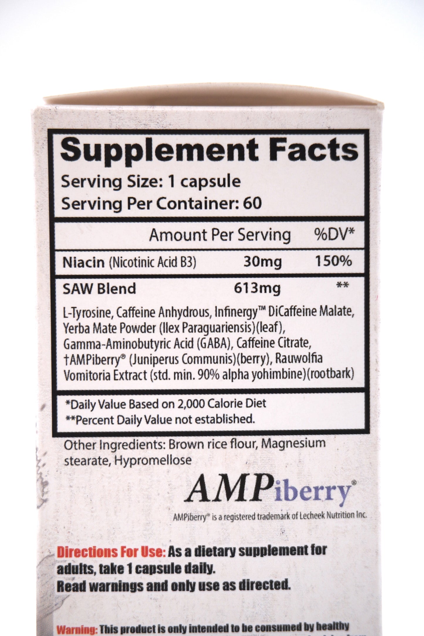 SAW SERIES SAW FAT BURNER 60 CAPS