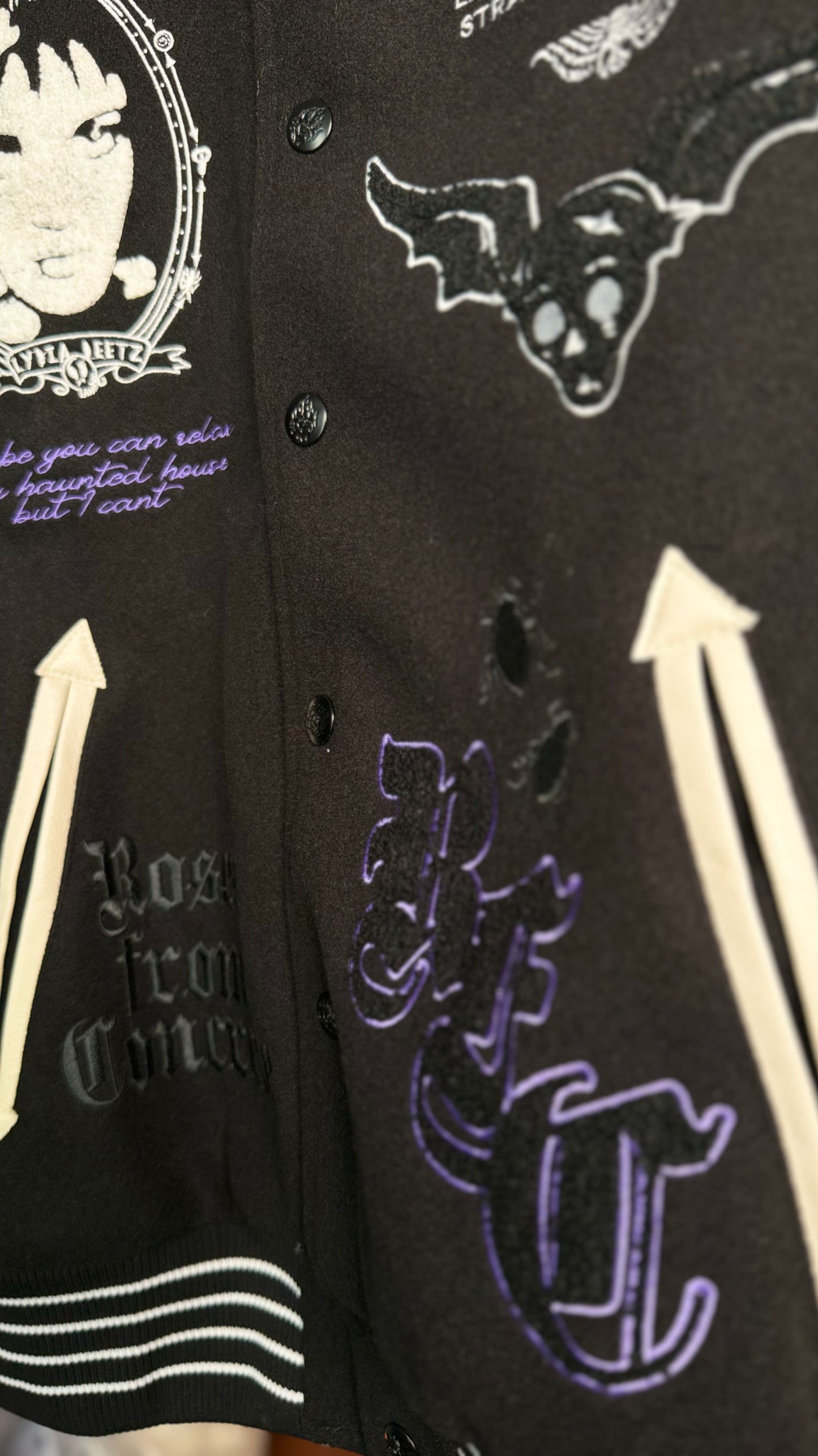 LYDIA'S DARK ROOM LETTERMAN JACKET