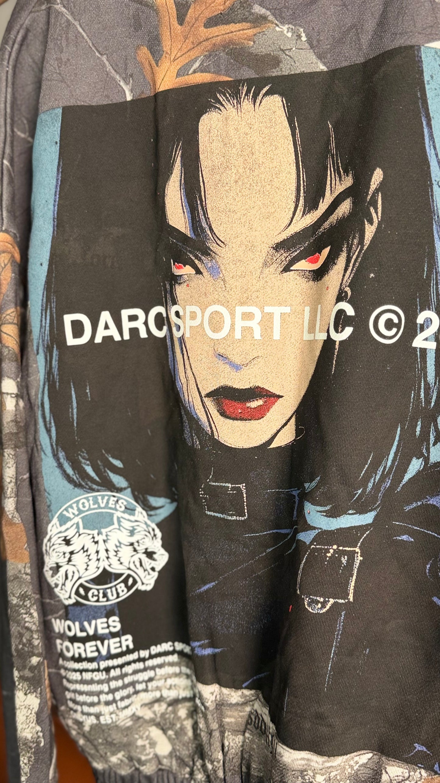 IN HER EYES CHAMBERS ZIP HOODIE