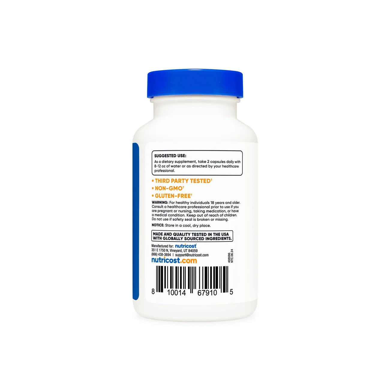 NUTRICOST ALPHA GPC 600MG 60 SERV