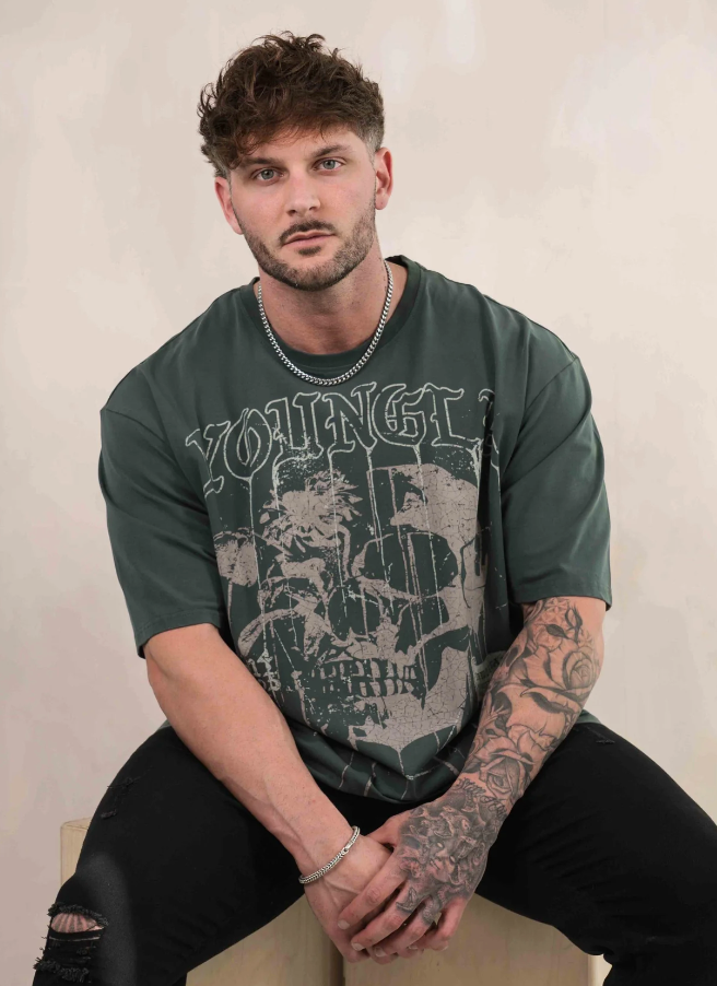 FORAL SKULL TEES #4116