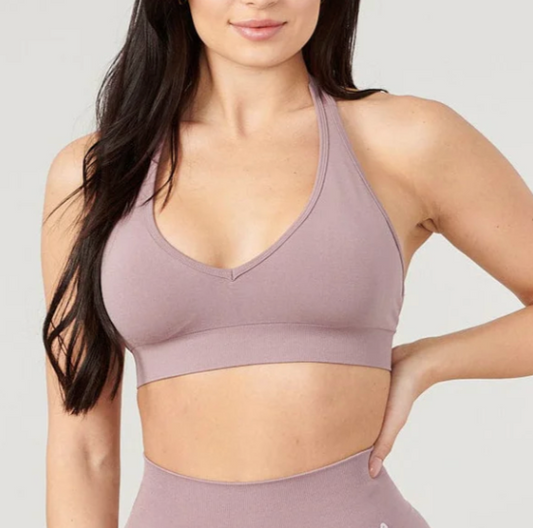 CORE SEAMLESS HALTER SPORTS BRA #W328