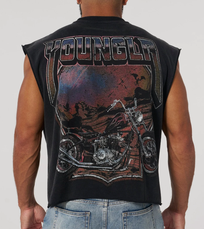 VINTAGE BIKER TANKS #3015