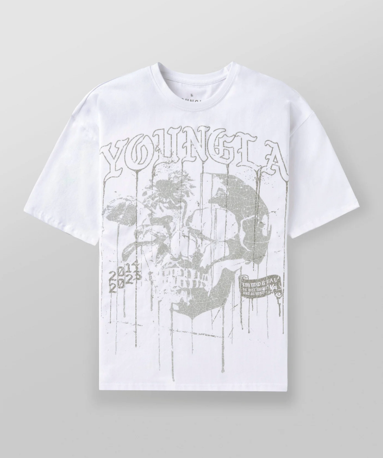 FORAL SKULL TEES #4116