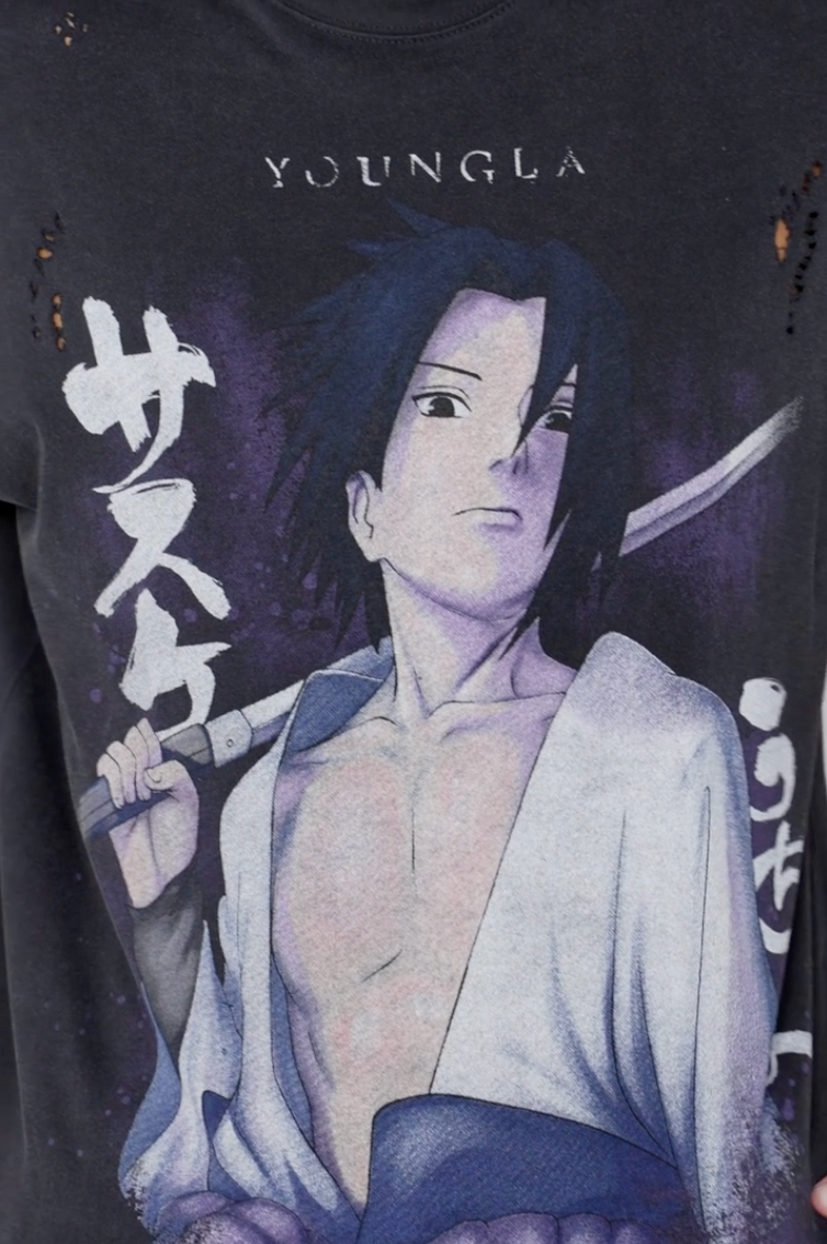 NARUTO DISTRESSED TEES #4318