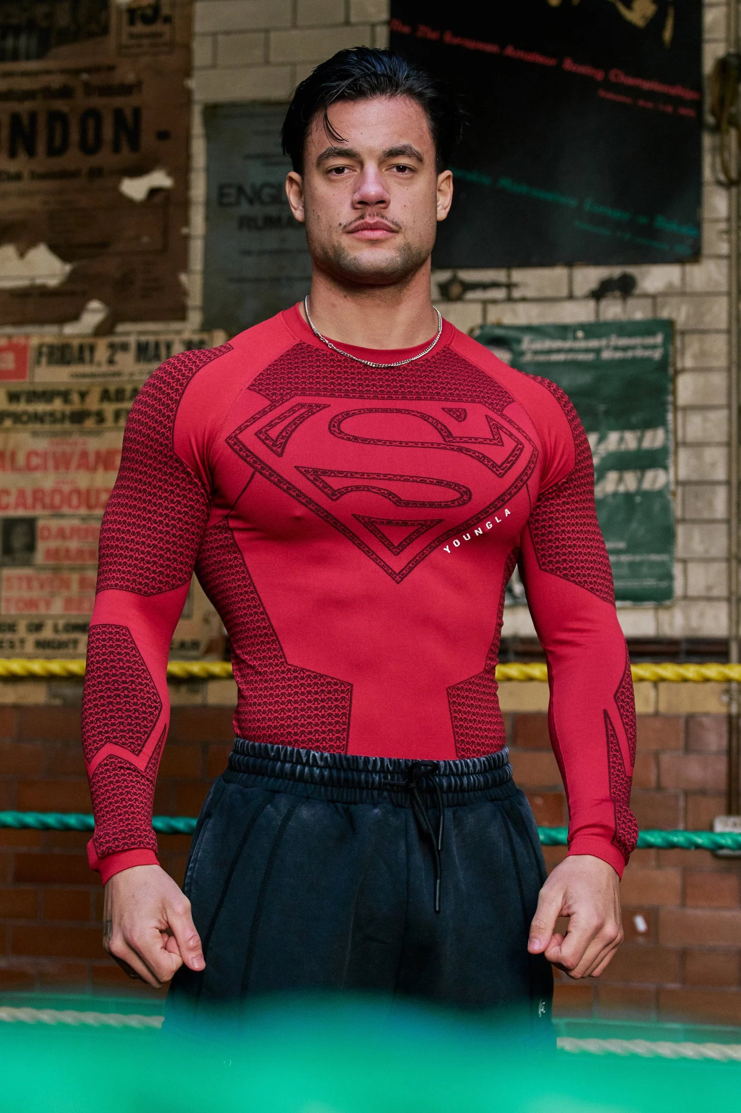 SUPERMAN COMPRESSION LONGSLEEVES #8066