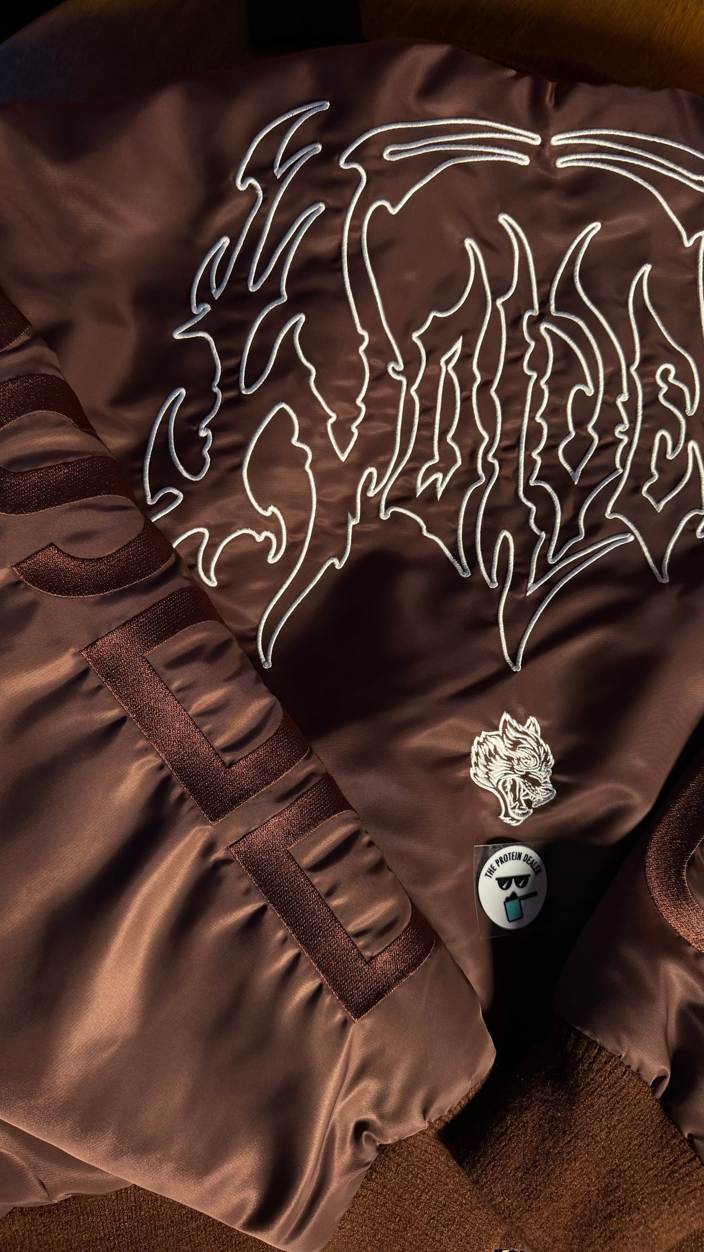 WOLVES HESH CROPPED REMY BOMBER JACKET