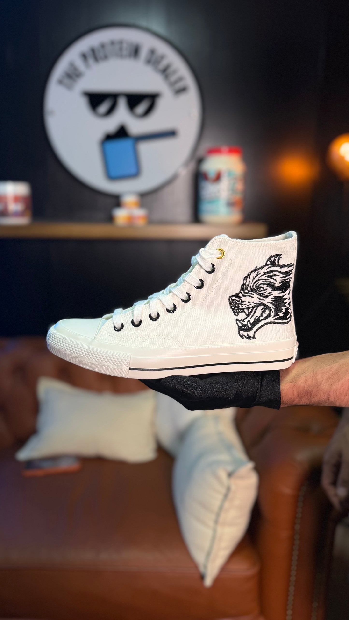 EMBROIDERED W1 DIOS HIGH TOP SHOES