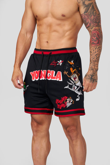 LOONEY TUNES EMBROIDERED PATCH SHORTS #1071