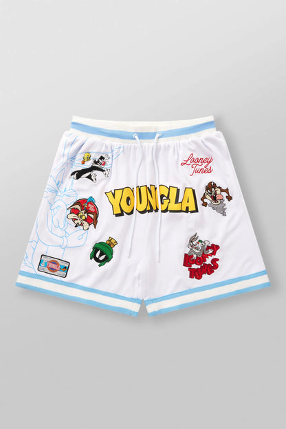 LOONEY TUNES EMBROIDERED PATCH SHORTS #1071