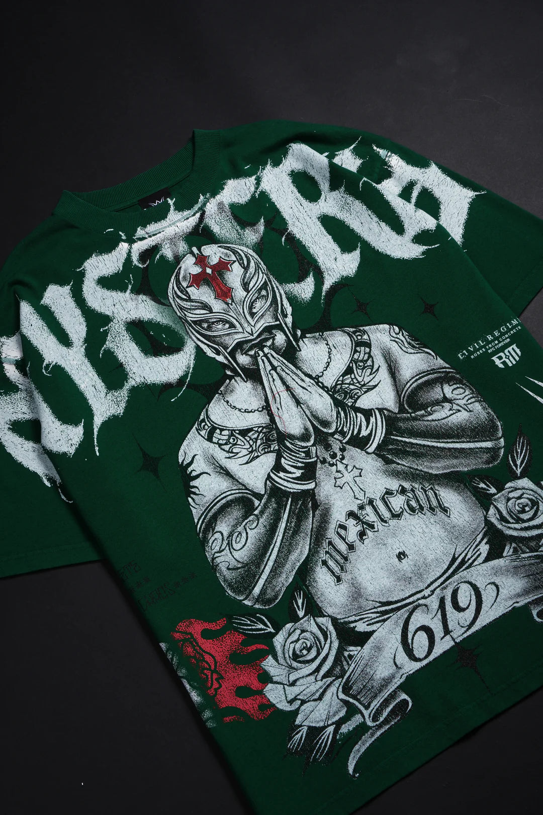 MYSTERIO'S HERITAGE "SIDE BY SIDE" 199X OVERSIZED TEE