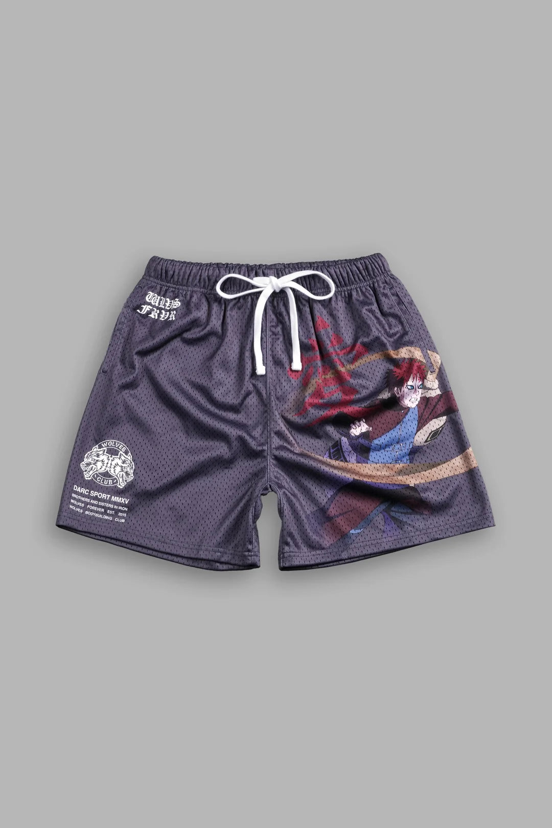 NARUTO GAARA MESH SHORTS