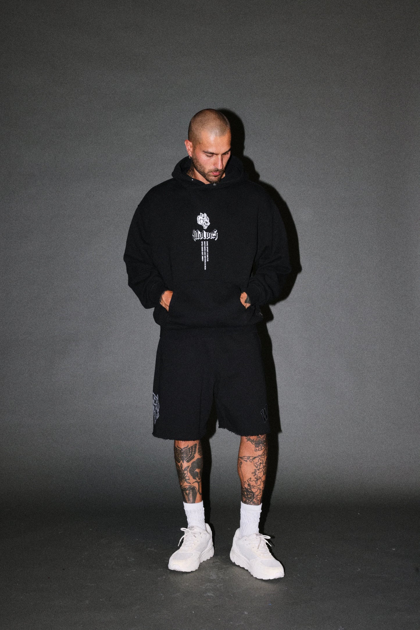 LOYALTY FRVR RAW HEM OVERSIZED SWEAT SHORTS
