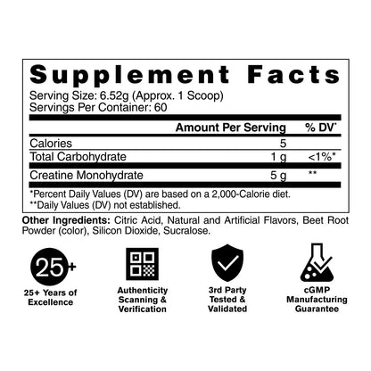 GAT CREATINE MONOHYDRATE SABORES 60 SERV