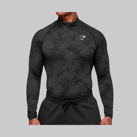 GEO SEAMLESS 1/4 ZIP LONGSLEEVE