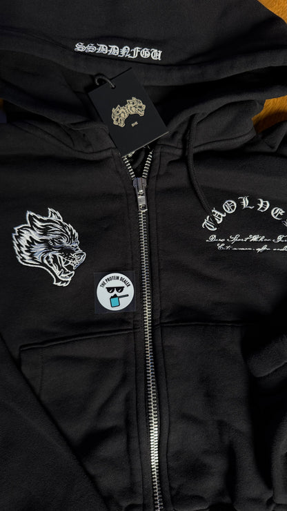 THE WAY CHAMBERS CROPPED ZIP HOODIE