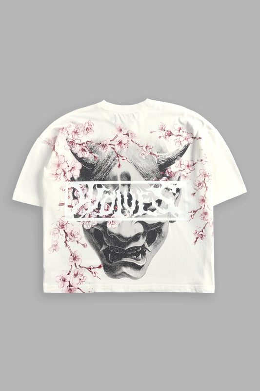 ONI SAKURA "GRUNGE" BOX CUT TEE