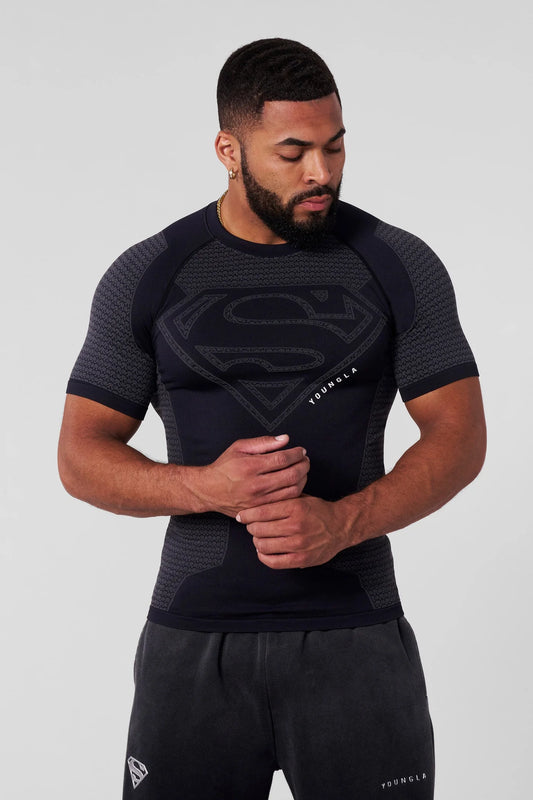 SUPERMAN COMPRESSION TEES #4117