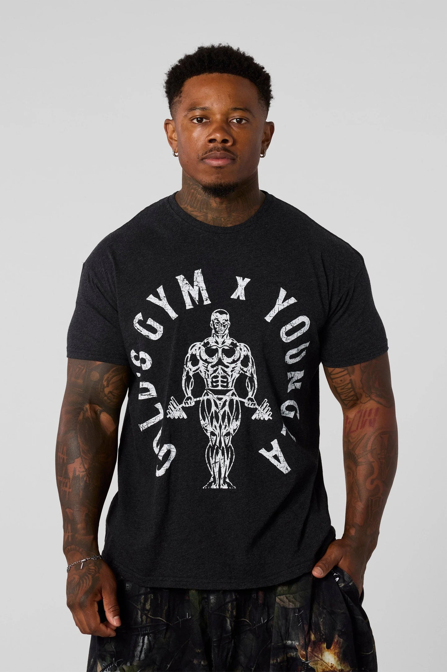 GOLD'S GYM HEATHER TEES #4206
