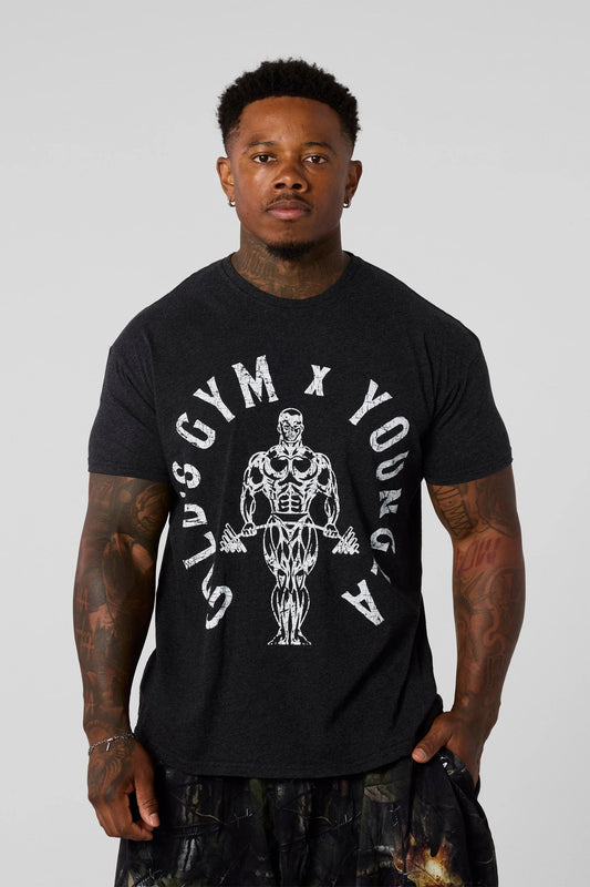 GOLD'S GYM HEATHER TEES #4206