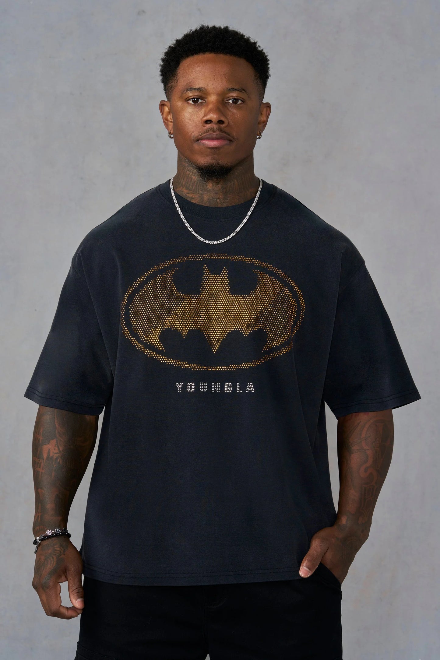 BATMAN RHINESTONE TEES #4257