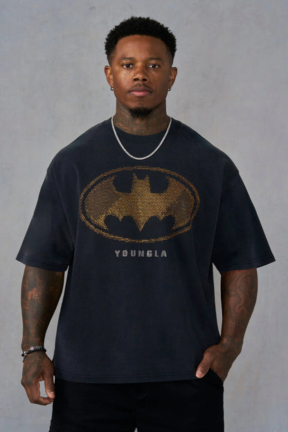 BATMAN RHINESTONE TEES #4257