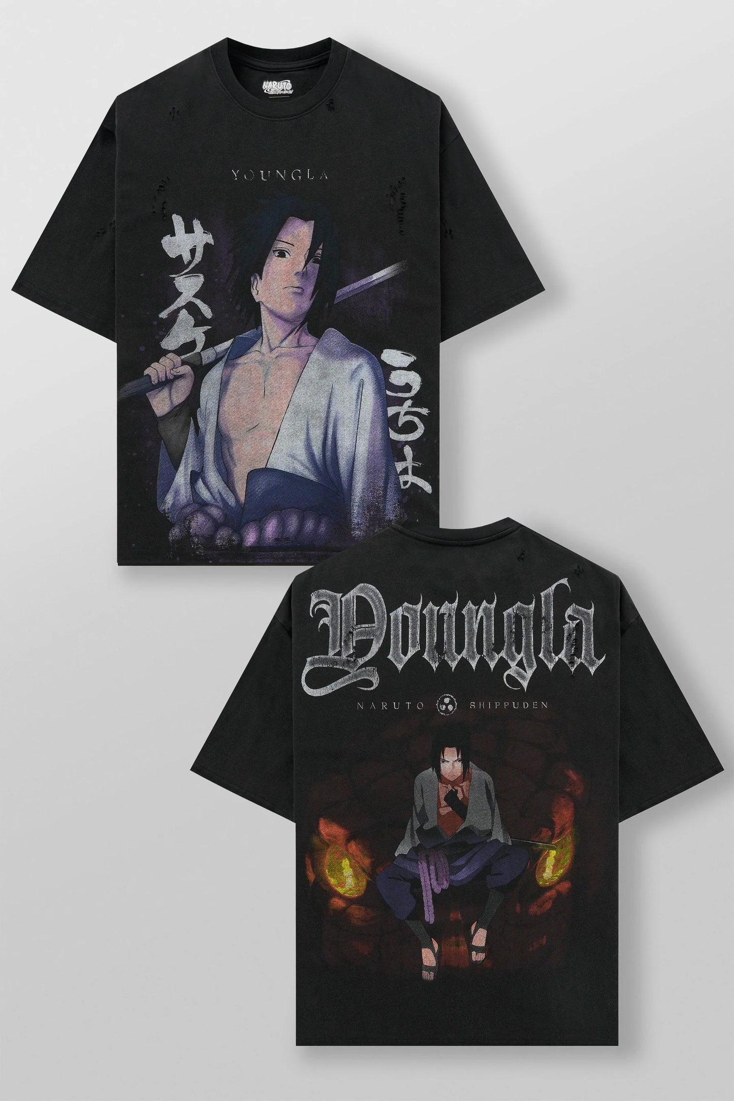 NARUTO DISTRESSED TEES #4318