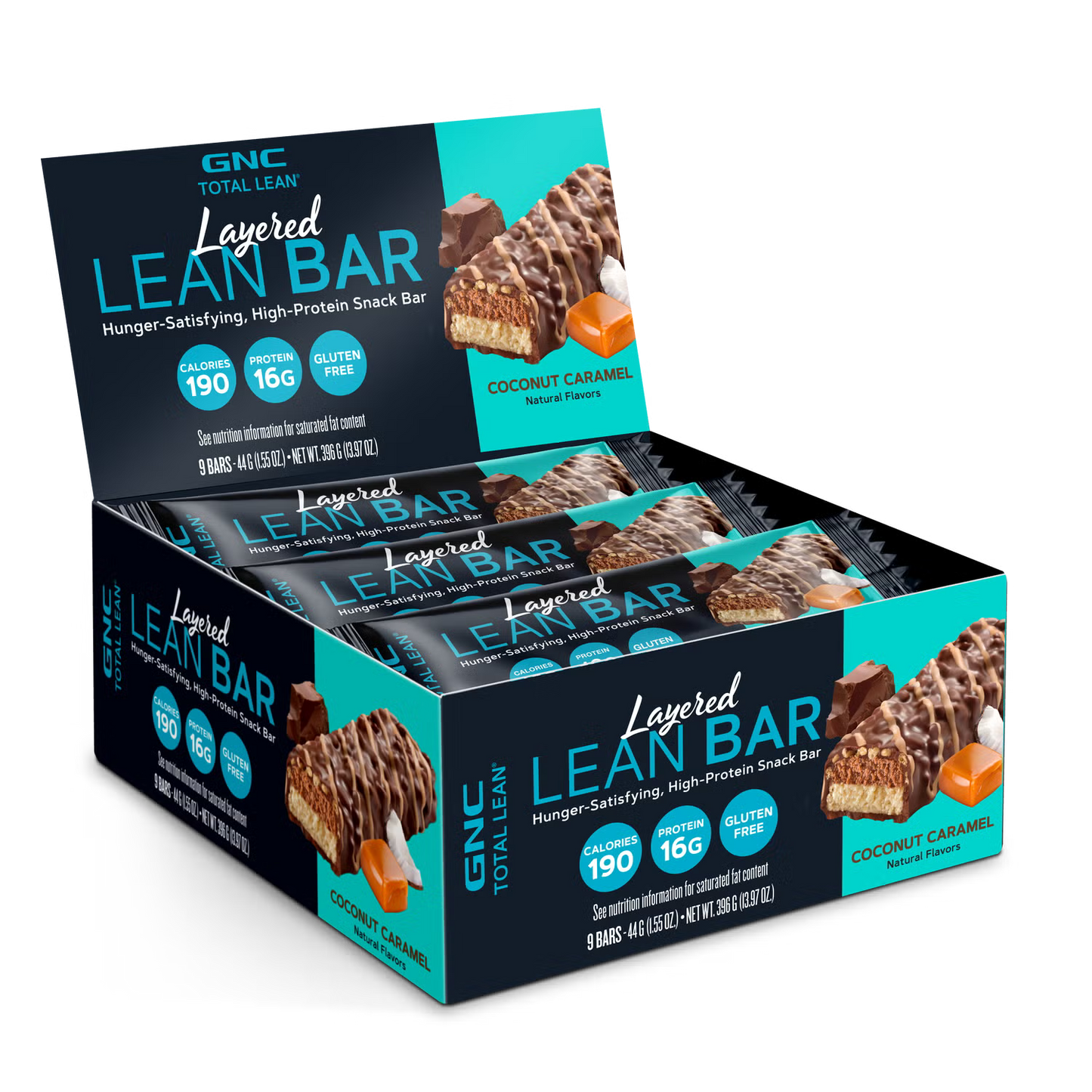 GNC LAYERED LEAN BARS 9 PACK