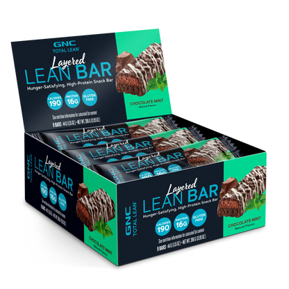GNC LAYERED LEAN BARS 9 PACK