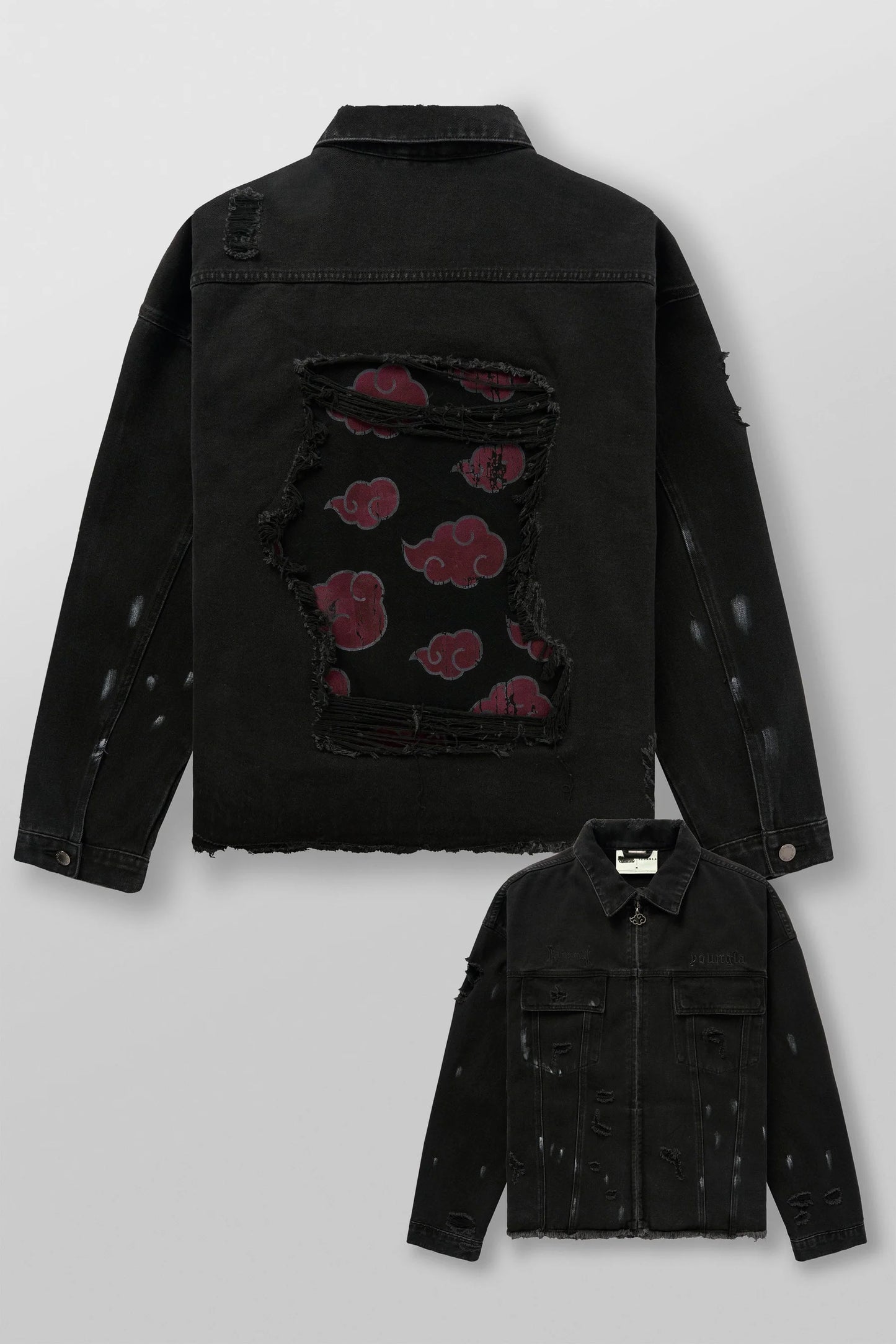 NARUTO DISTRESSED DENIM JACKETS #5133