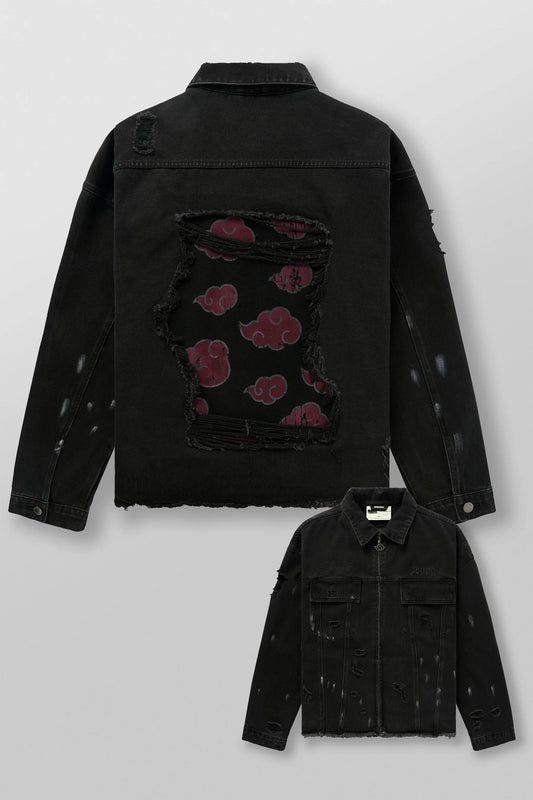 NARUTO DISTRESSED DENIM JACKETS #5133
