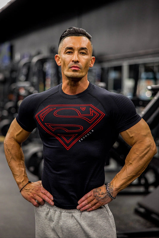 SUPERMAN COMPRESSION TEES #4117