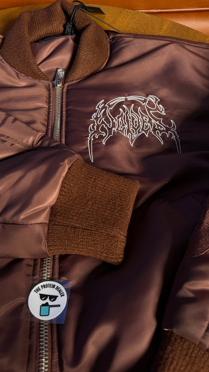 WOLVES HESH CROPPED REMY BOMBER JACKET